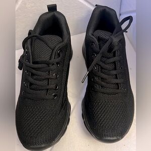 Black Athletic Unisex Walking Athletic Shoes NEW! Back to School Uniform